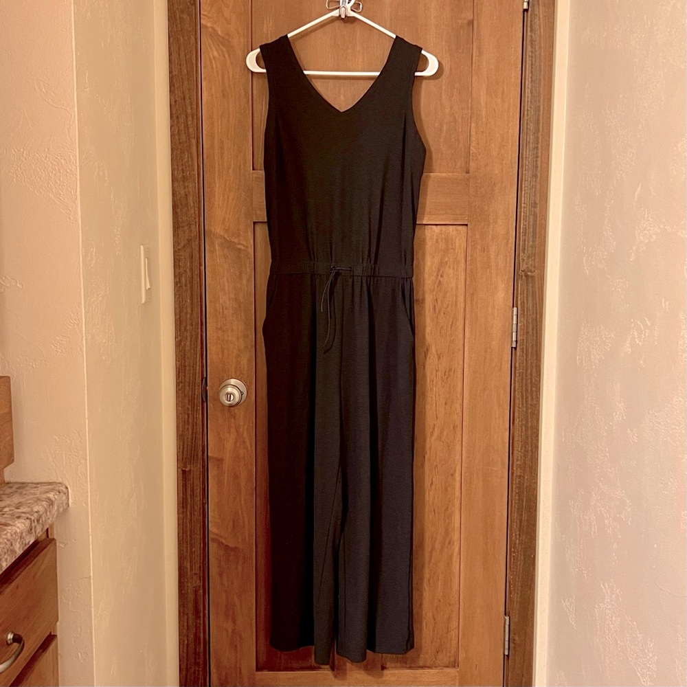 Old Navy Active Charcoal Jumpsuit With Drawstring Waist, Size Medium